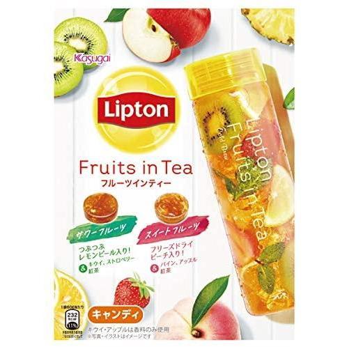 Cukierki o smaku herbaty z owocami Frutis in Tea Lipton od Kasugai 44g