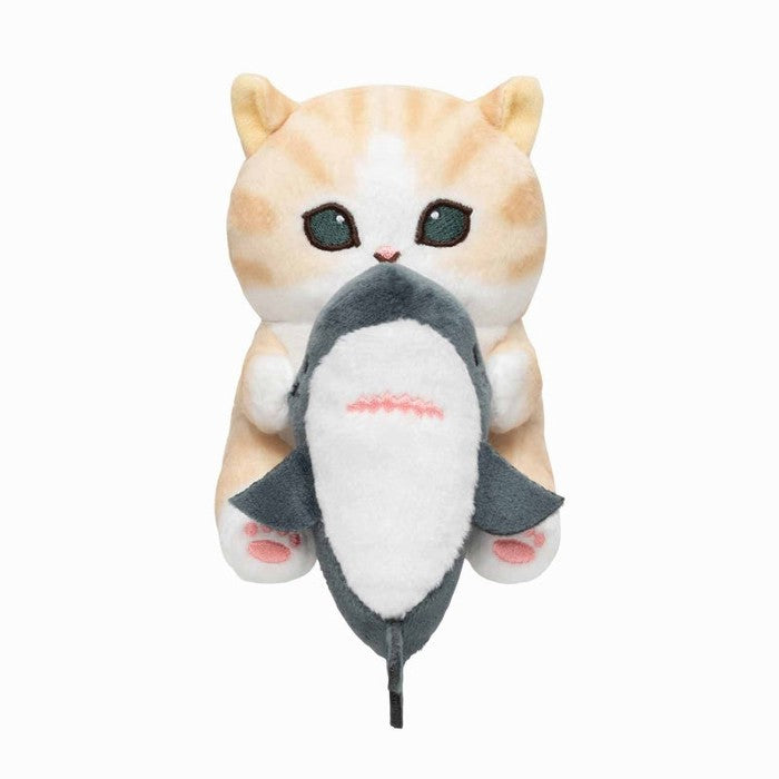 Mofusand Nyanko Watches The Desktop Hungry Stuffed Animal (Shark Hug Nyan)