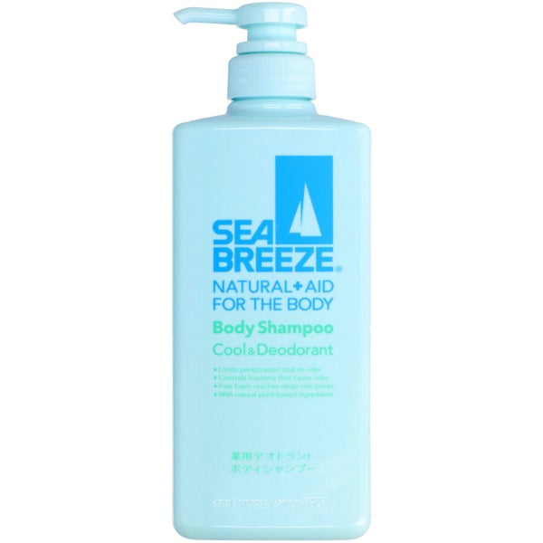 DERMO KOSMETYK - Chłodzący żel pod prysznic z efektem antyperspirantu (SEABREEZE Body Shampoo Cool & Deodorant) 600ml [Bez Alkoholu]