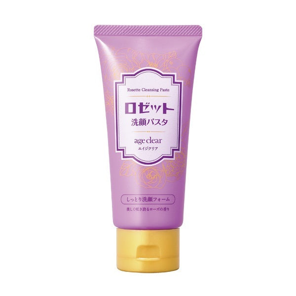 Rosette Face Wash Paste Age Clear Moist Face Wash Foam 120g [No Alcohol]