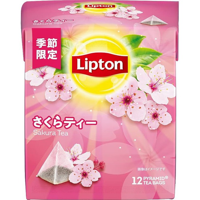 Japan exclusive! Lipton Sakura Tea Bags - 12 bags