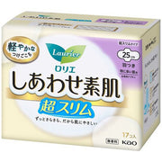 Laurier – Happy Skin Soft Type Sanitary Napkins (Heavy Flow Daytime, With Wings) 25cm, 17 pads