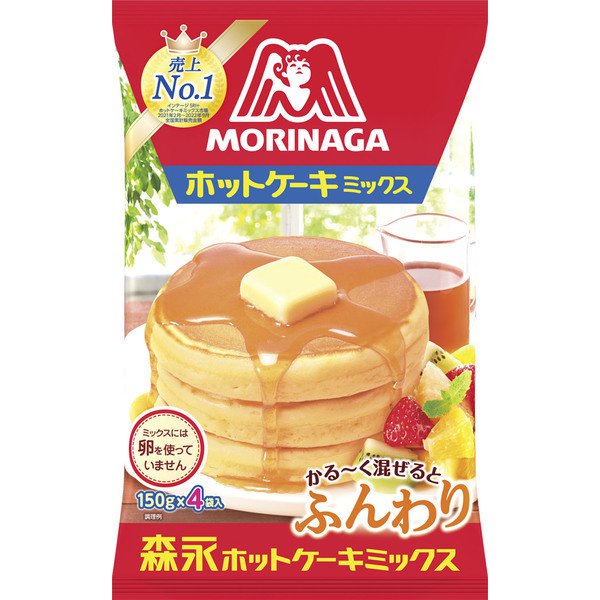 Morinaga Hotcake Mix 600g (150g x 4 Bags) – Fluffy, Moist Pancakes Made Easy