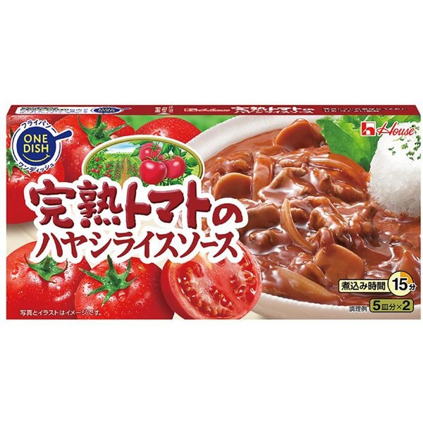 House Foods Ripe Tomato Hayashi Rice Sauce – 184g | Rich, Mellow Japanese Stew Roux with Tomato Paste & Powder