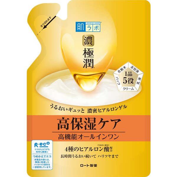 Hada Labo Gokujyun All-in-One Perfect Gel Refill 80g [Alcohol-free]