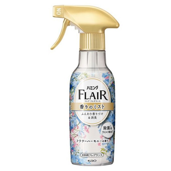 Flair Fragrance Humming Mist – Flower Harmony Scent | 270ml Clothing Fragrance & Wrinkle Care [With alcohol]