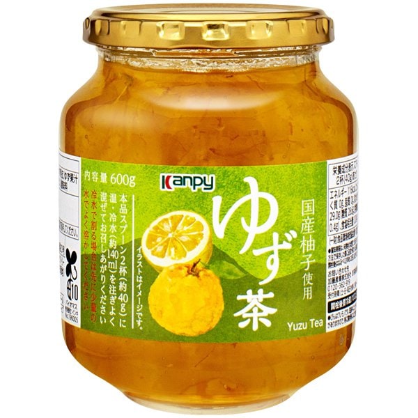 Kanpy Yuzu Tea 600g – Japanese Yuzu Honey-Style Citrus Drink Base
