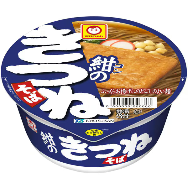 Maruchan Kon no Kitsune Soba – Instant Cup Noodles with Fried Tofu, 88g