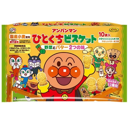 Fujiya Anpanman Bite-Size Biscuits 10P