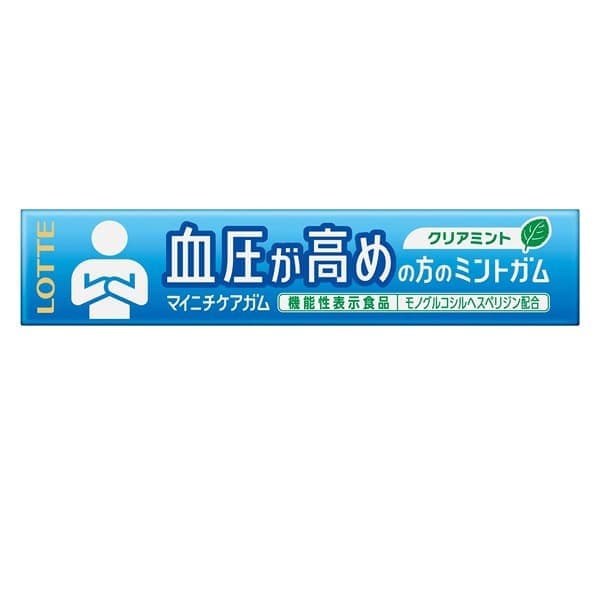 Lotte Mainichi Care Mint Gum – Mint Gum for High Blood Pressure, 14 Pieces