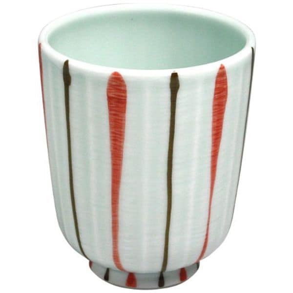 Two-Colored Stripe Lightweight Faceted Teacup (Small)