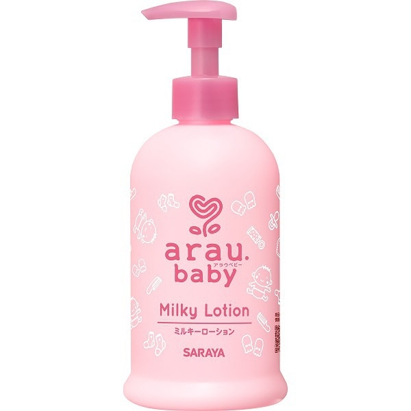 Arau Baby Milky Lotion – Gentle, Additive-Free Moisturizer with Plant Oils for Baby’s Sensitive Skin 300ml [Alcohol-Free]