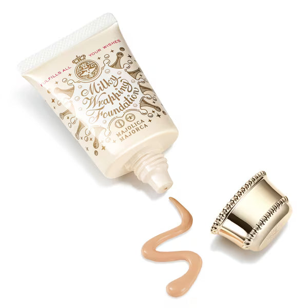 [COLOR VARIATIONS] MAJOLICA MAJORCA Milky Wrapping Foundation – Lightweight, Hydrating Coverage 30g [Alcohol-free]