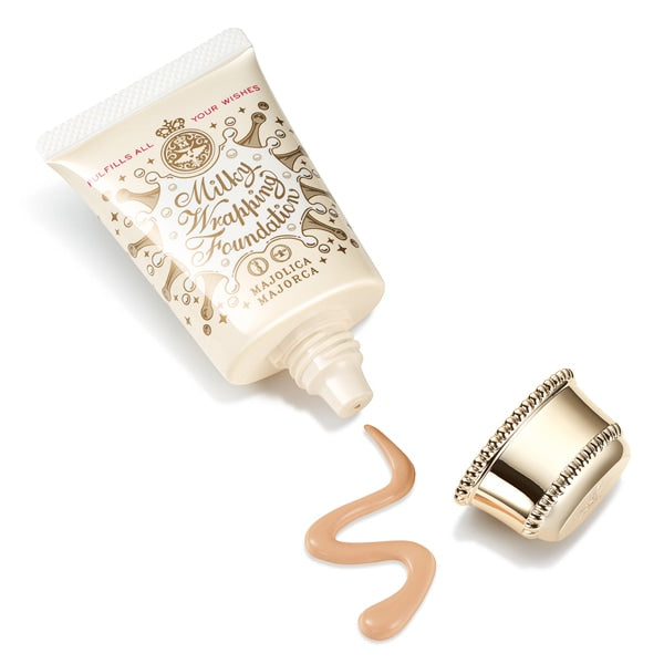 [COLOR VARIATIONS] MAJOLICA MAJORCA Milky Wrapping Foundation – Lightweight, Hydrating Coverage 30g [Alcohol-free]