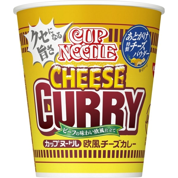 Nissin Cup Noodles European Cheese Curry 85g – A Rich Blend of Curry and Cheese