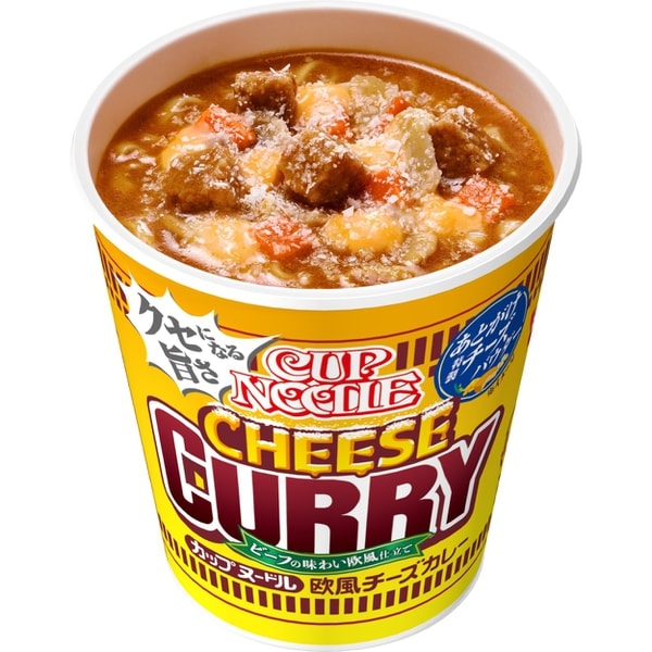 Nissin Cup Noodles European Cheese Curry 85g – A Rich Blend of Curry and Cheese