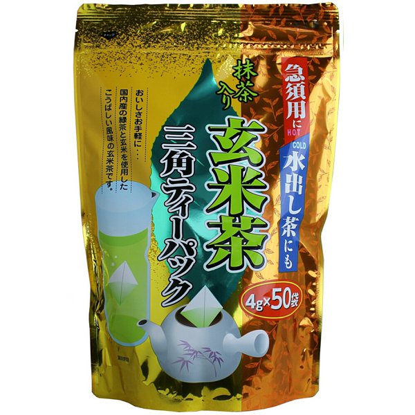[OUTLET] Jurouen Matcha-Infused Genmaicha Triangle Teabags 4g x 50 bags