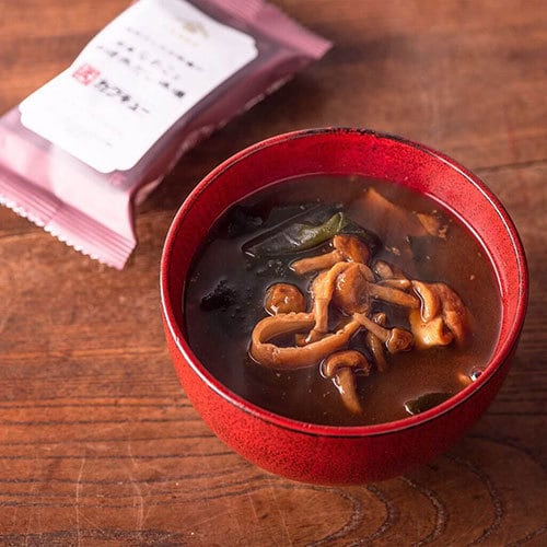 Kuze Fuku Shoten Mainichi Dashi Miso Soup – Domestic Nameko Mushrooms & Okazaki Akadashi Red Miso (5 Servings)