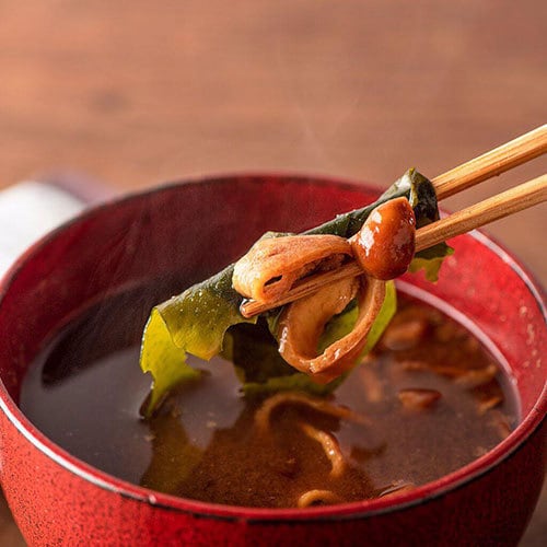 Kuze Fuku Shoten Mainichi Dashi Miso Soup – Domestic Nameko Mushrooms & Okazaki Akadashi Red Miso (5 Servings)