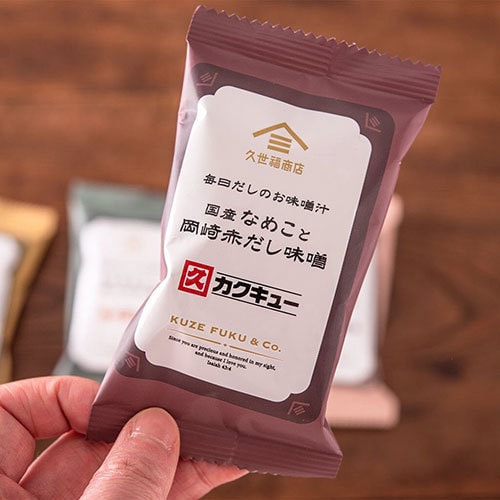 Kuze Fuku Shoten Mainichi Dashi Miso Soup – Domestic Nameko Mushrooms & Okazaki Akadashi Red Miso (5 Servings)