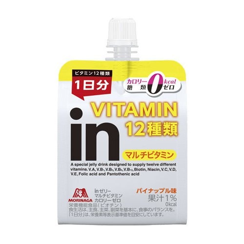 Morinaga in Gelee Japanisches Nährstoffgelee-Getränk – Energie, Vitamine, Mineralien & Obst | 150–180 g