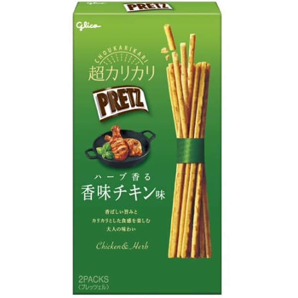 Glico Super Crispy Pretz Herb-Flavored Chicken Flavor