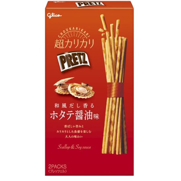 Glico Super Crispy Pretz Japanese Scallop Soy Sauce Flavor