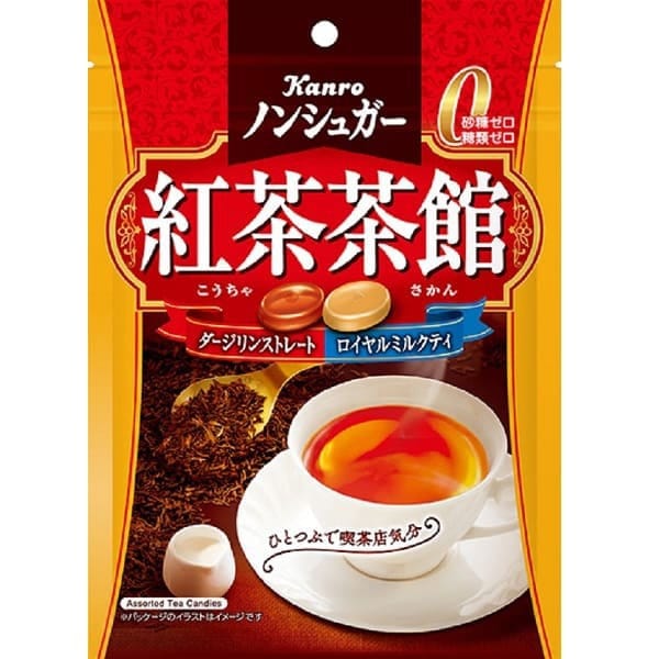 Kanro Sugar-Free Black Tea Candy 72g