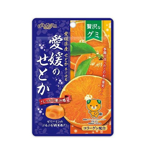 Senjakuame Honpo Luxurious Orange Gummy Ehime Nosetoka 34g