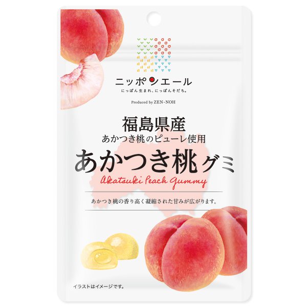 Akatsuki Peach Gummy from Fukushima Prefecture 40g