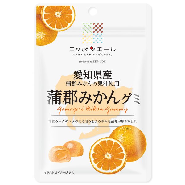 Gamogori Mikan Orange Gummy from Aichi Prefecture 40g