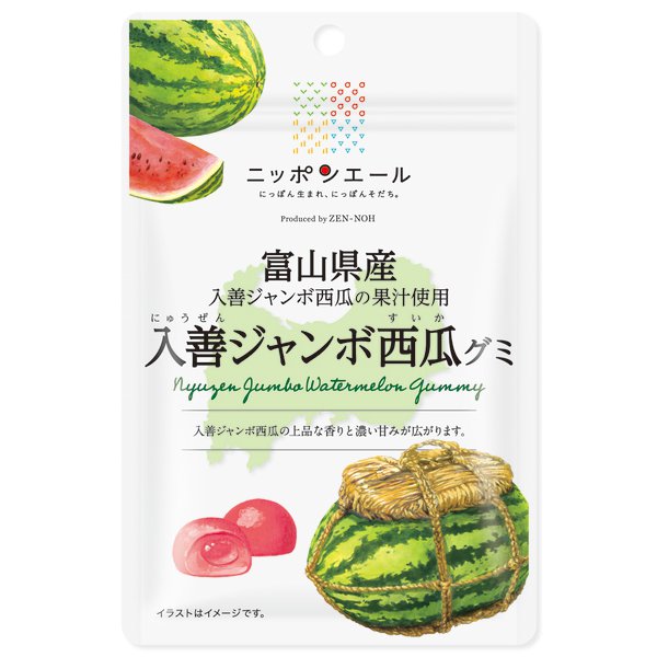 Jumbo Watermelon Gummy from Toyama Prefecture 40g