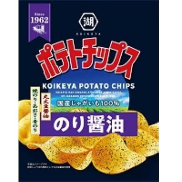 Koikeya Potato Chips Nori Soy Sauce 50g – Umami-Rich Japanese Flavor