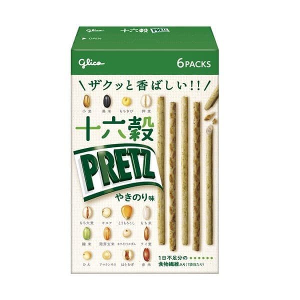 Sixteen-Grain Pretz Grilled Seaweed Flavor <6 bags> 60g