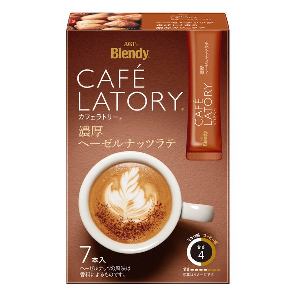 Blendy® Café Latory® Stick Rich Hazelnut Latte 7 sticks [Instant Coffee]