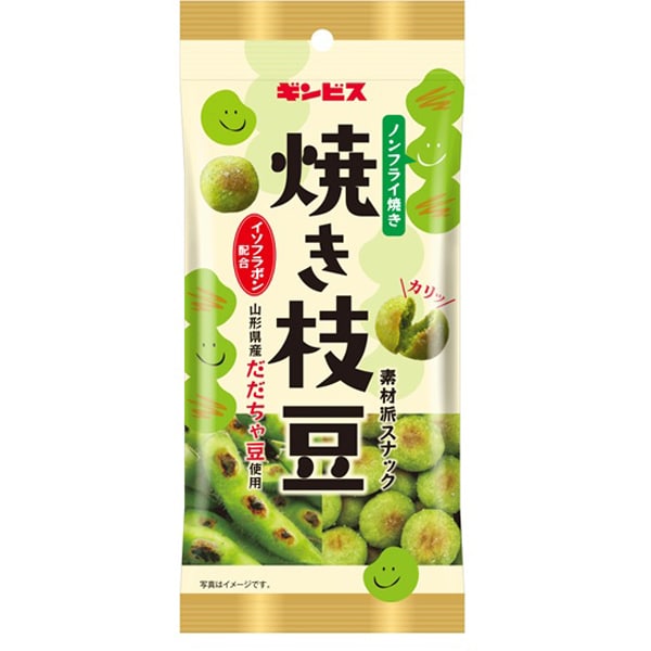 Ginbis Grilled Edamame Snack – Non-Fried & Flavorful Crunch (38g)