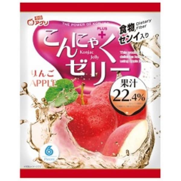 Konjac Jelly Apple Flavor - 16g × 6 pieces