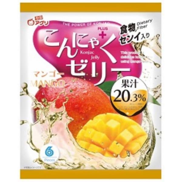 Konjac Jelly Mango Flavor - 16g × 6 pieces
