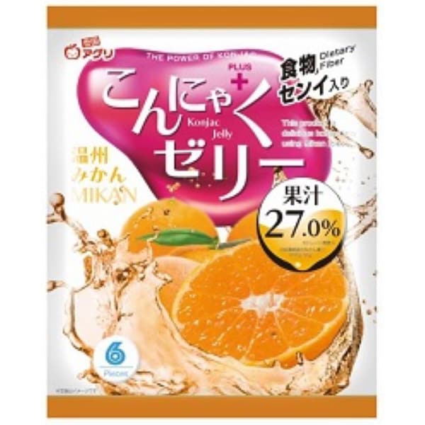 Konjac Jelly Mandarin Orange Flavor - 16g × 6 pieces