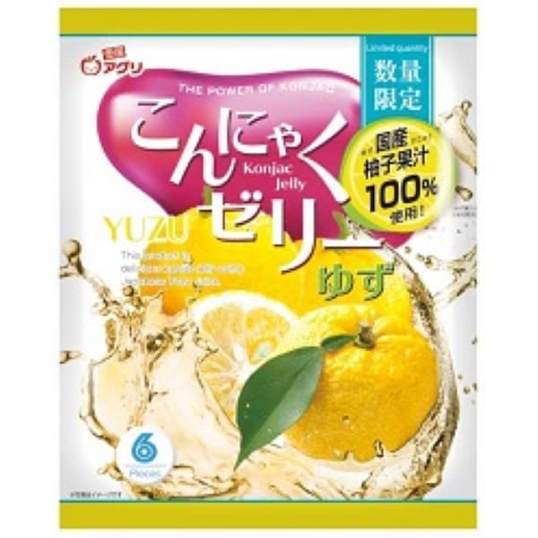 Konjac Jelly Yuzu Flavor - 16g × 6 pieces