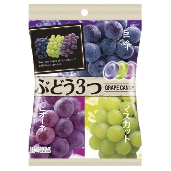 Pine Grape Trio Candy 75g - three unique grape-flavored candies