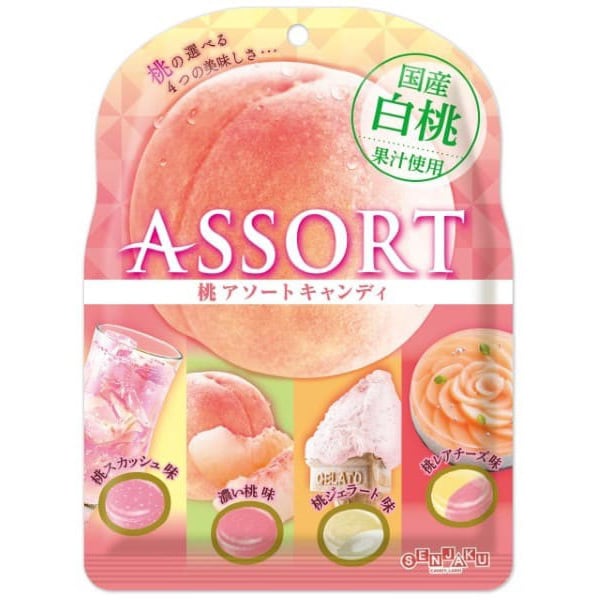 Senjakuame Peach Asortyment Cukierków 85g