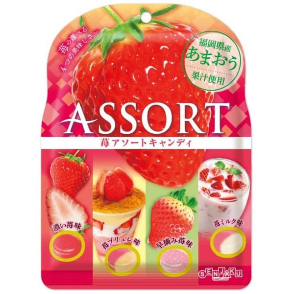 Senjakuame Strawberry Assortment Candy 85g