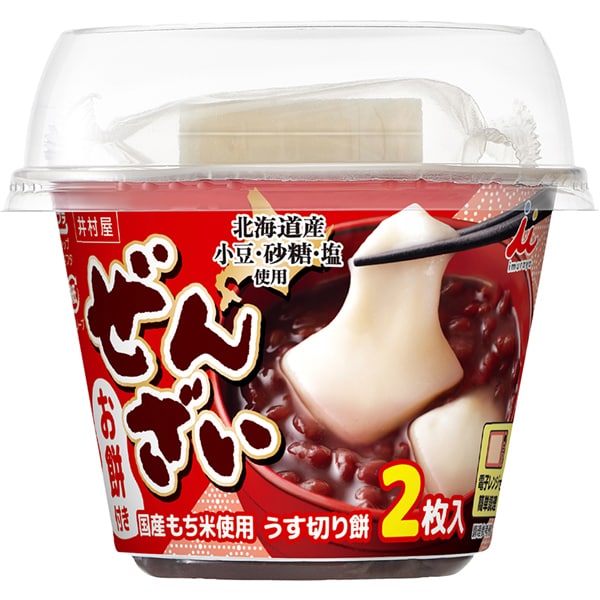Imuraya Zenzai with Mochi 184g – Traditional Japanese Sweet Red Bean Soup with Mochi