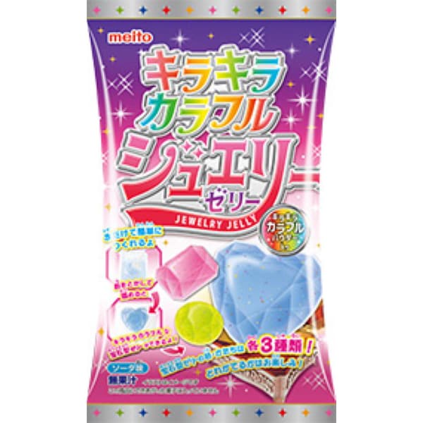Meito Sparkling Colorful Jewelry Jelly 8g – DIY Jewel-Shaped Japanese Candy