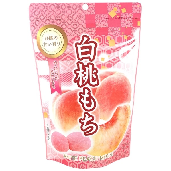 Seiki White Peach Mochi – 130g Stand Pack (Individually Wrapped)