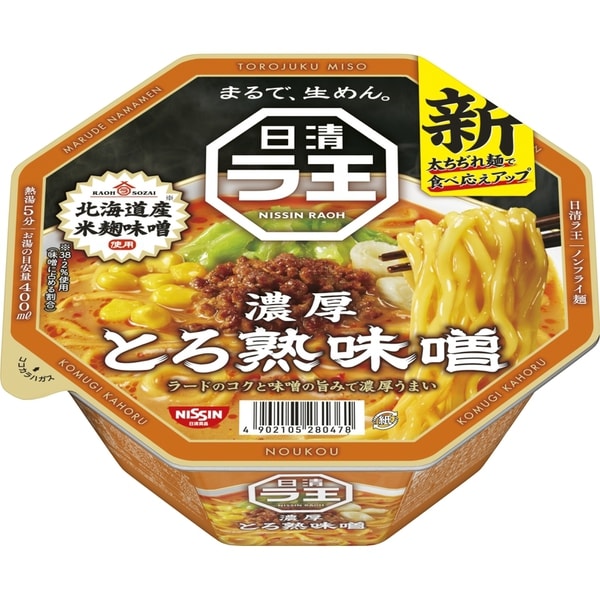 Nissin Foods Nissin Raoh Torojuku Miso 118g – Authentic Ramen with Premium Miso Flavor