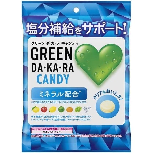 Lotte GREEN DA・KA・RA Candy (Bag) 60g