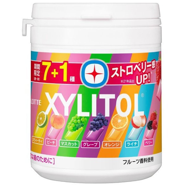 Lotte Xylitol Gum 7-Flavor Assortment Bottle 133g