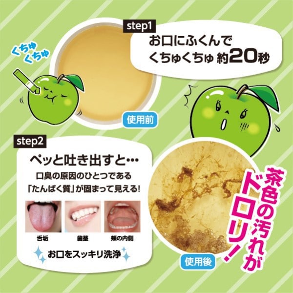 Mouthwash Okuchi Green Apple 5-Pack [Alcohol-free]